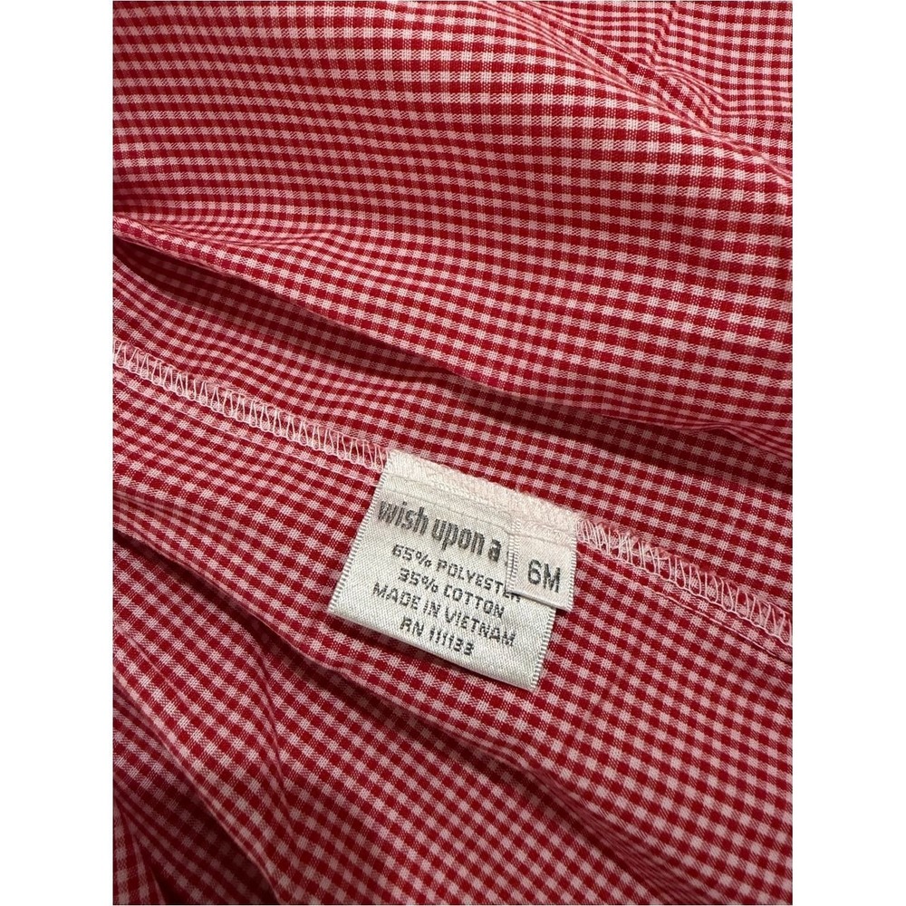 Smocked Cinderella Red‎ Gingham Dress 3m Disney - Picture 5 of 5